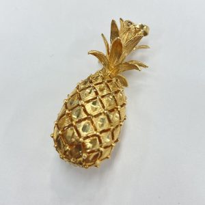 K18 パイナップル ネックレストップ 18金 750